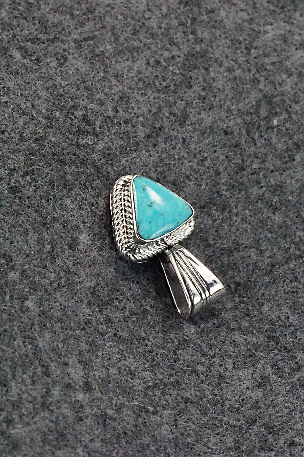 Turquoise and Sterling Silver Pendant - Sadie Jim