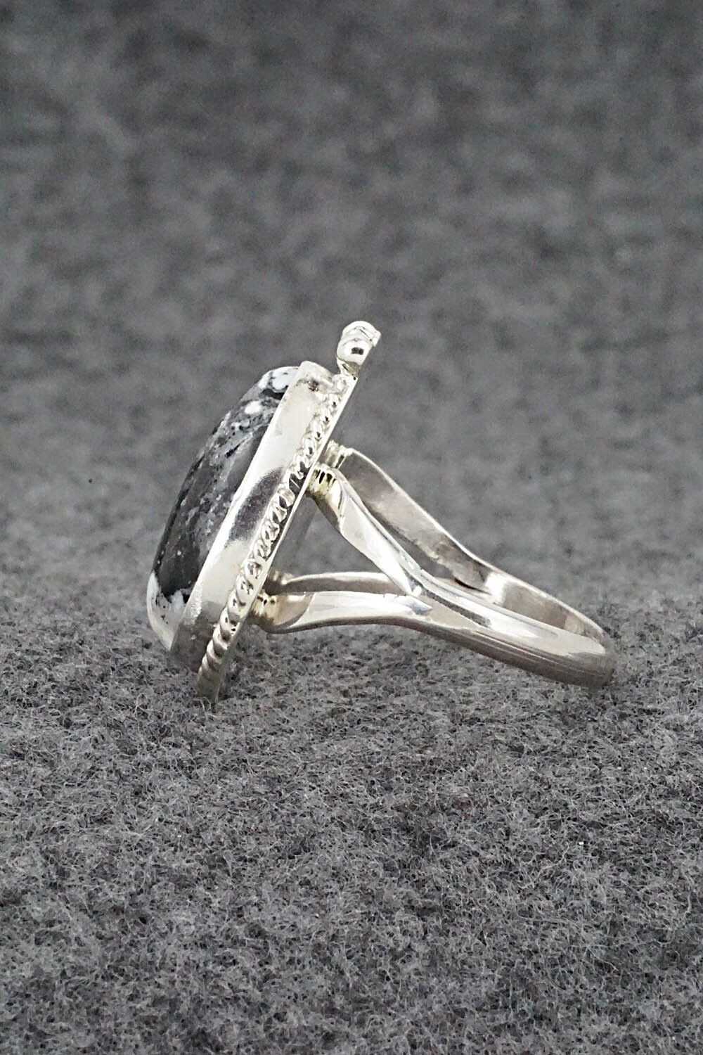 White Buffalo & Sterling Silver Ring - Benjamin Martinez - Size 8.25