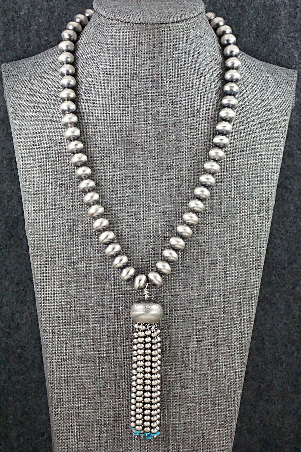 Turquoise & Navajo Pearl Necklace - Jan Mariano