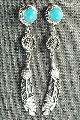 Turquoise & Sterling Silver Earrings - Annie Spencer