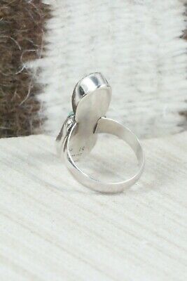 Turquoise and Sterling Silver Ring - Pricilla Reeder - Size 7.75
