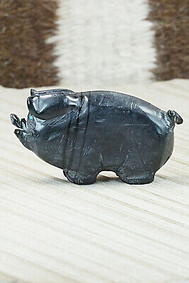 Pig Zuni Fetish Carving - Stanton Hannaweeke