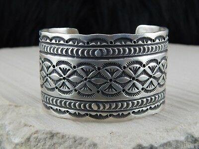 Navajo Sterling Silver Bracelet - Leonard Maloney - High Lonesome Trading