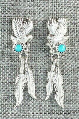 Turquoise & Sterling Silver Earrings - Annie Spencer