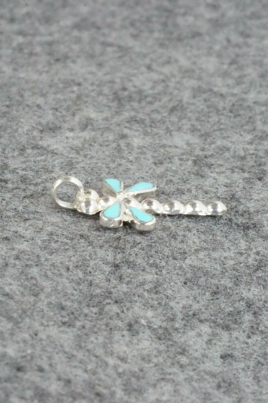 Turquoise & Sterling Silver Pendant - Zuni