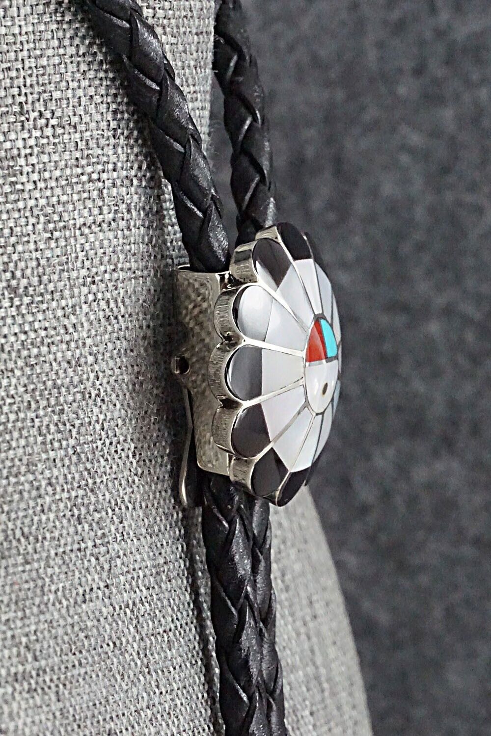 Multi Stone & Sterling Silver Bolo Tie - Denise Siutza