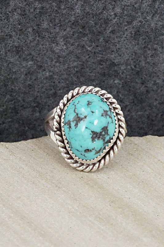 Turquoise & Sterling Silver Ring - Benjamin Martinez - Size 7.25
