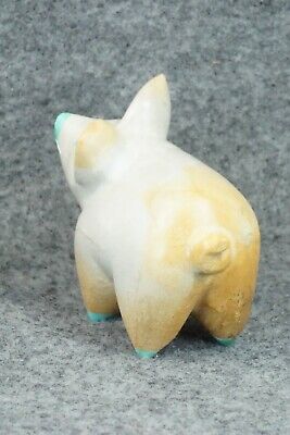 Pig Zuni Fetish Carving - Enrike Leekya