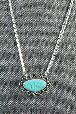 Turquoise & Sterling Silver Necklace - Sharon McCarthy