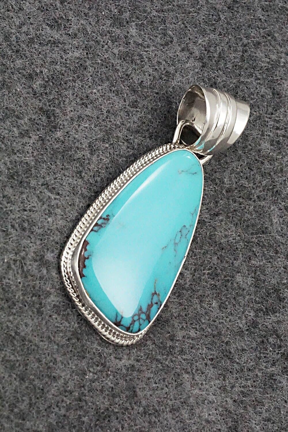 Turquoise and Sterling Silver Pendant - Sharon McCarthy