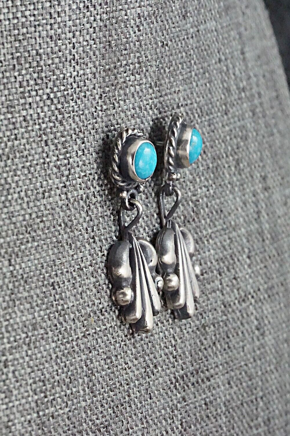 Turquoise & Sterling Silver Earrings - Annie Spencer