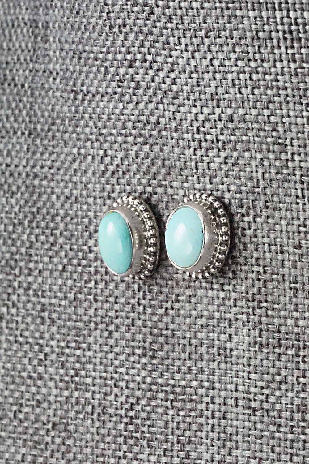 Turquoise & Sterling Silver Earrings - Jan Mariano