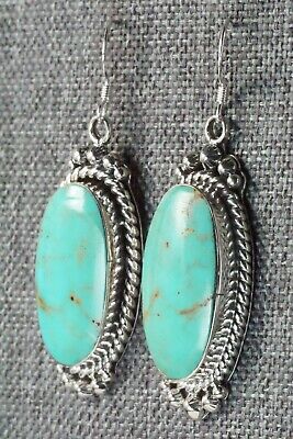 Turquoise & Sterling Silver Earrings - Greg Yazzie