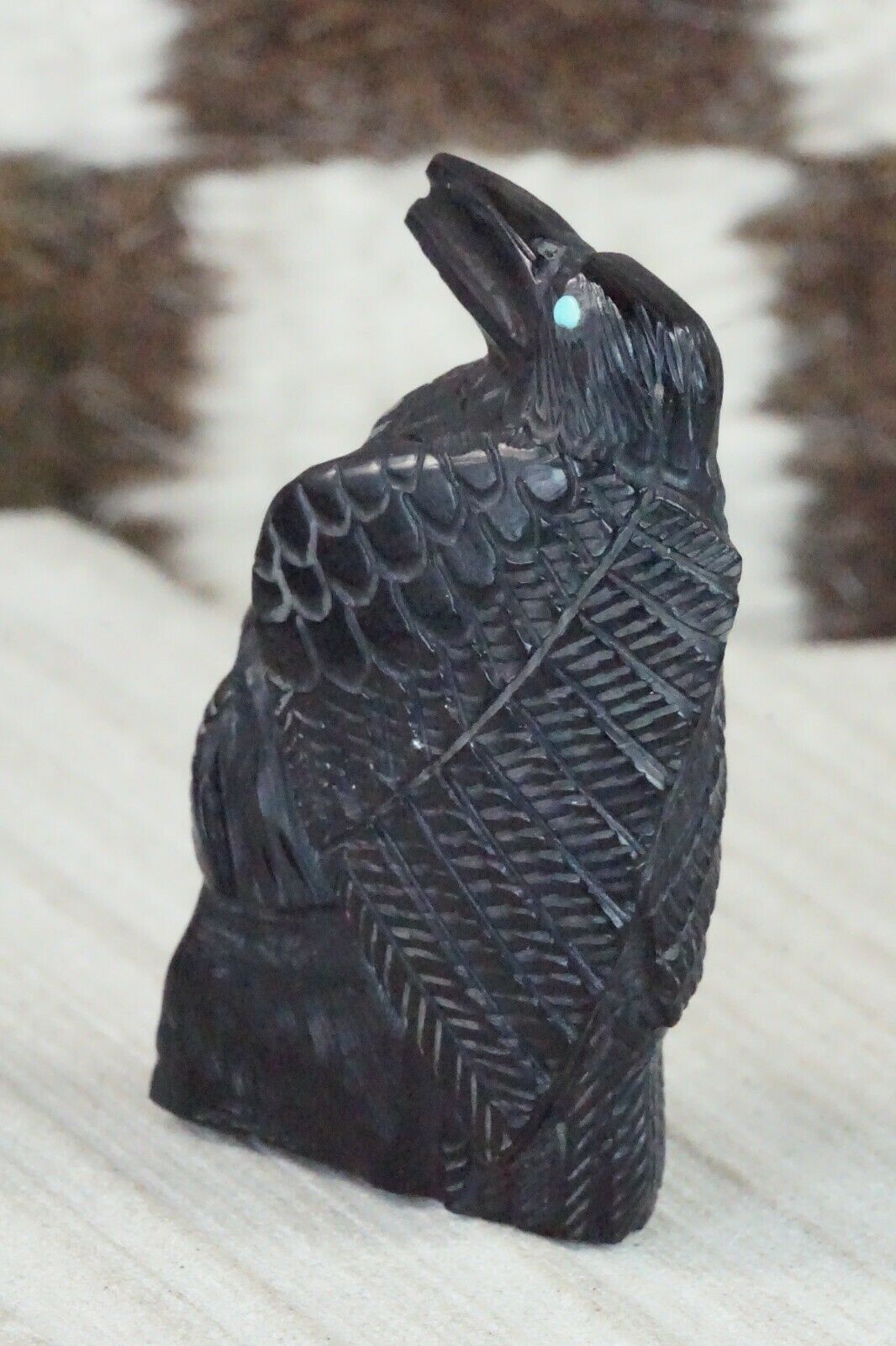 Crow Zuni Fetish Carving - Derrick Kaamasee