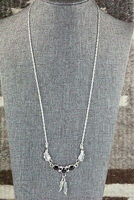 Onyx & Sterling Silver Necklace - Native American