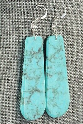 Turquoise & Sterling Silver Earrings - Lupe Lovato