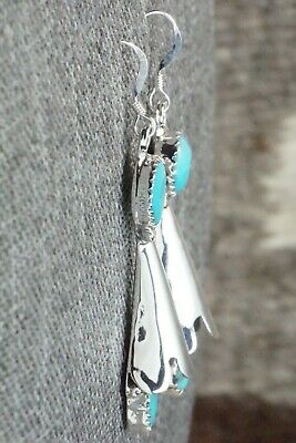Turquoise & Sterling Silver Earrings - Roger Pino
