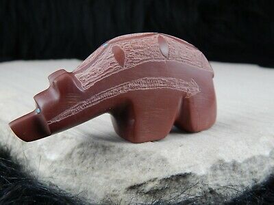Bear Zuni Fetish Carving - Brandon Phillips - High Lonesome Trading