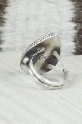 Spiny Oyster & Sterling Silver Ring - Selina Warner - Size 7.75