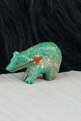 Bear Zuni Fetish Carving - Andres Quandelacy - High Lonesome Trading