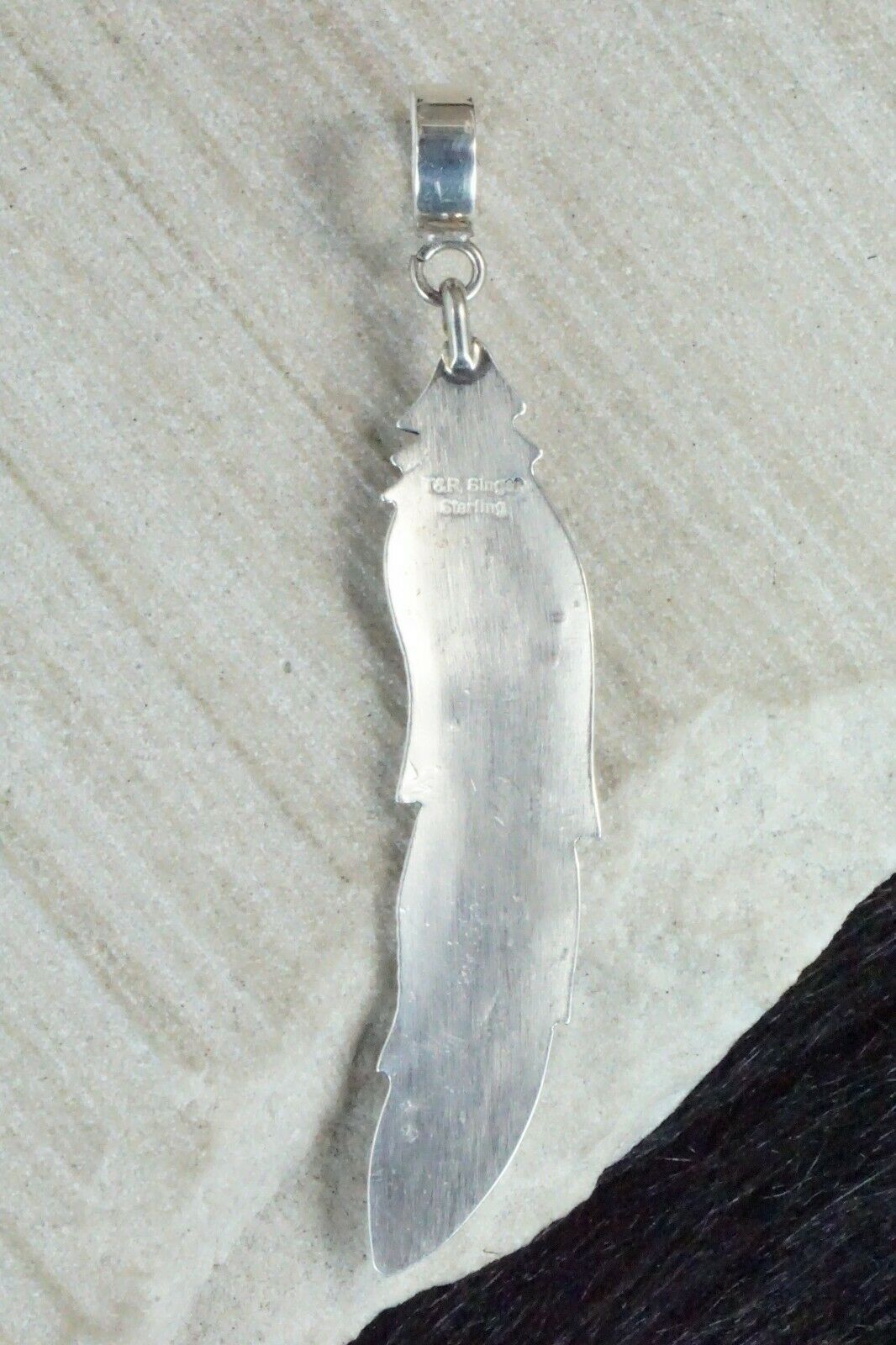 Turquoise & Sterling Silver Pendant - Richard Singer