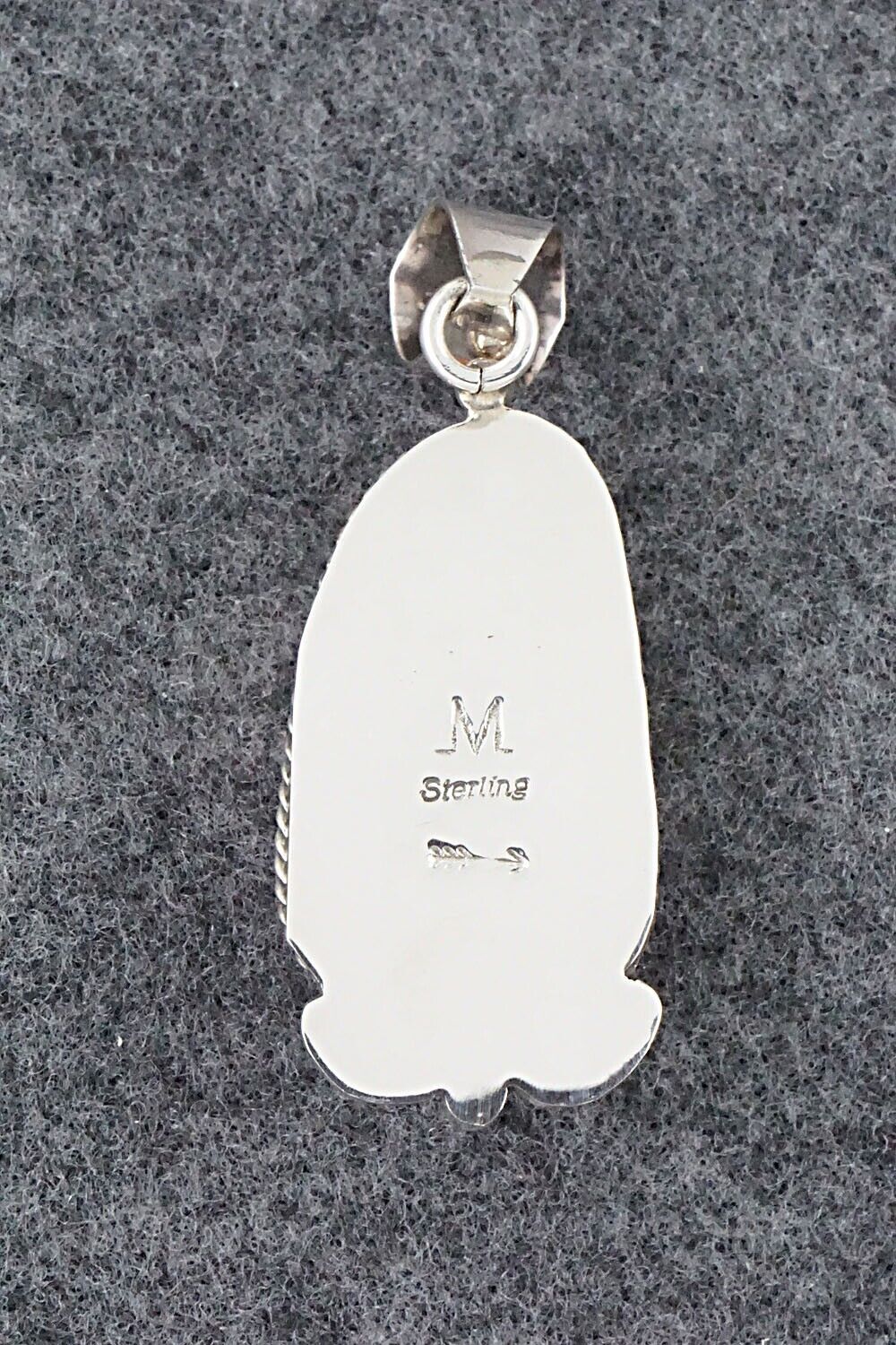 Spiny Oyster and Sterling Silver Pendant - Juanita Long
