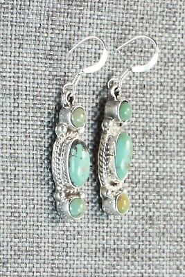 Turquoise & Sterling Silver Earrings - Harris Largo