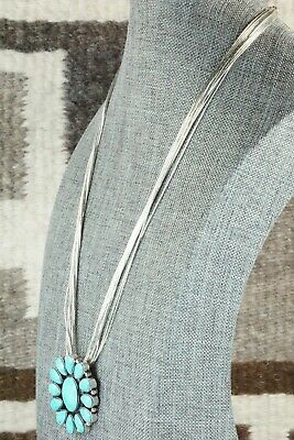 Kingman Turquoise & Liquid Silver Necklace - Greg Yazzie