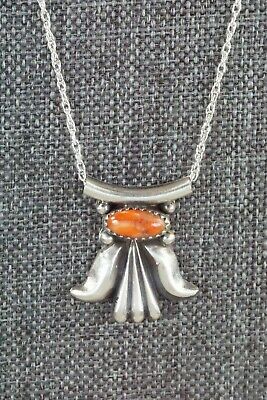 Spiny Oyster & Sterling Silver Necklace - Sharon McCarthy