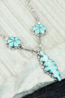 Turquoise & Sterling Silver Necklace - Velda Nastacio