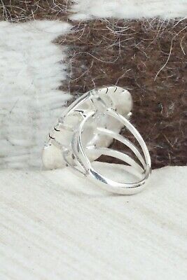 Turquoise & Sterling Silver Ring - Samuel Yellowhair - Size 6.75