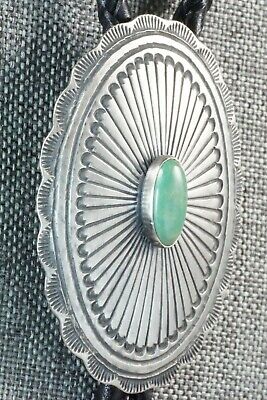 Turquoise & Sterling Silver Bolo Tie - Arnold Blackgoat