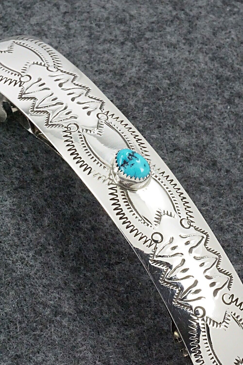 Turquoise & Sterling Silver Hair Barrette - Jolene Begay