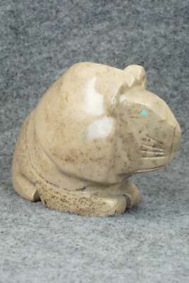 Lion Zuni Fetish Carving - Gilbert Lonjose