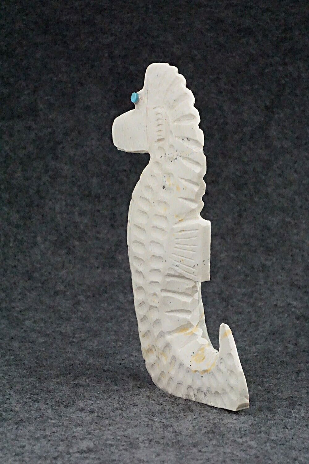 Seahorse Zuni Fetish Carving - Derrick Kaamasee