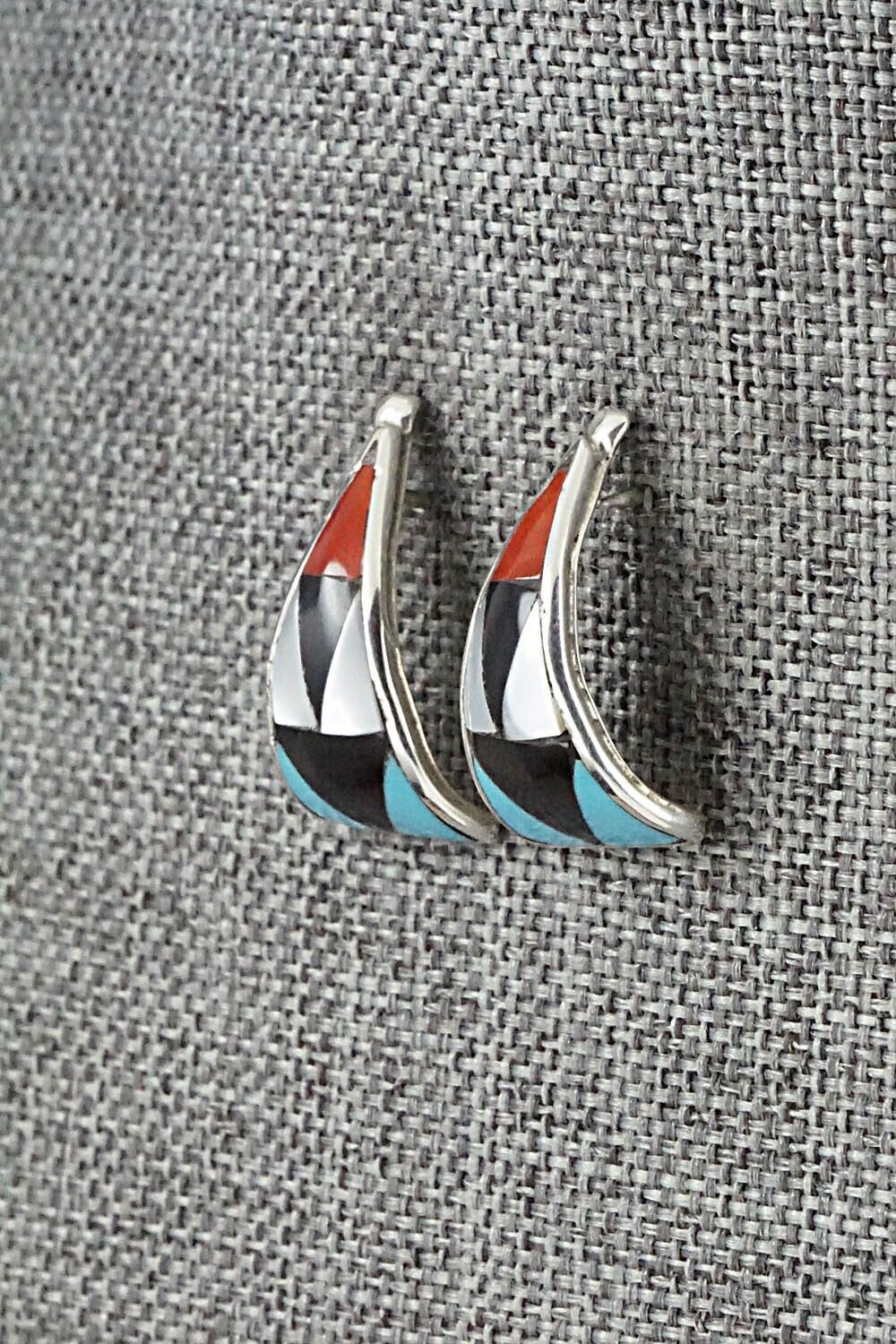 Multi Stone & Sterling Silver Earrings - Florency Lucio