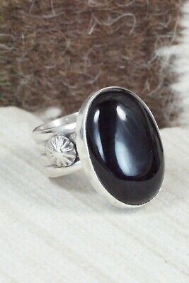 Onyx & Sterling Silver Ring - Ben Begay - Size 8.75
