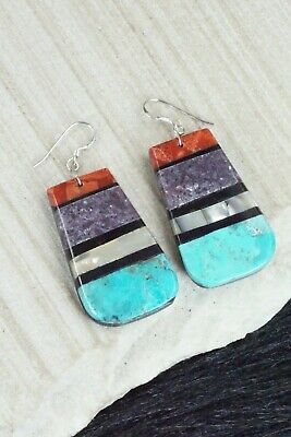 Multi Stone & Sterling Silver Earrings - Torevia Crespin