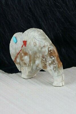 Buffalo Zuni Fetish Carving - Kevin Quam - High Lonesome Trading