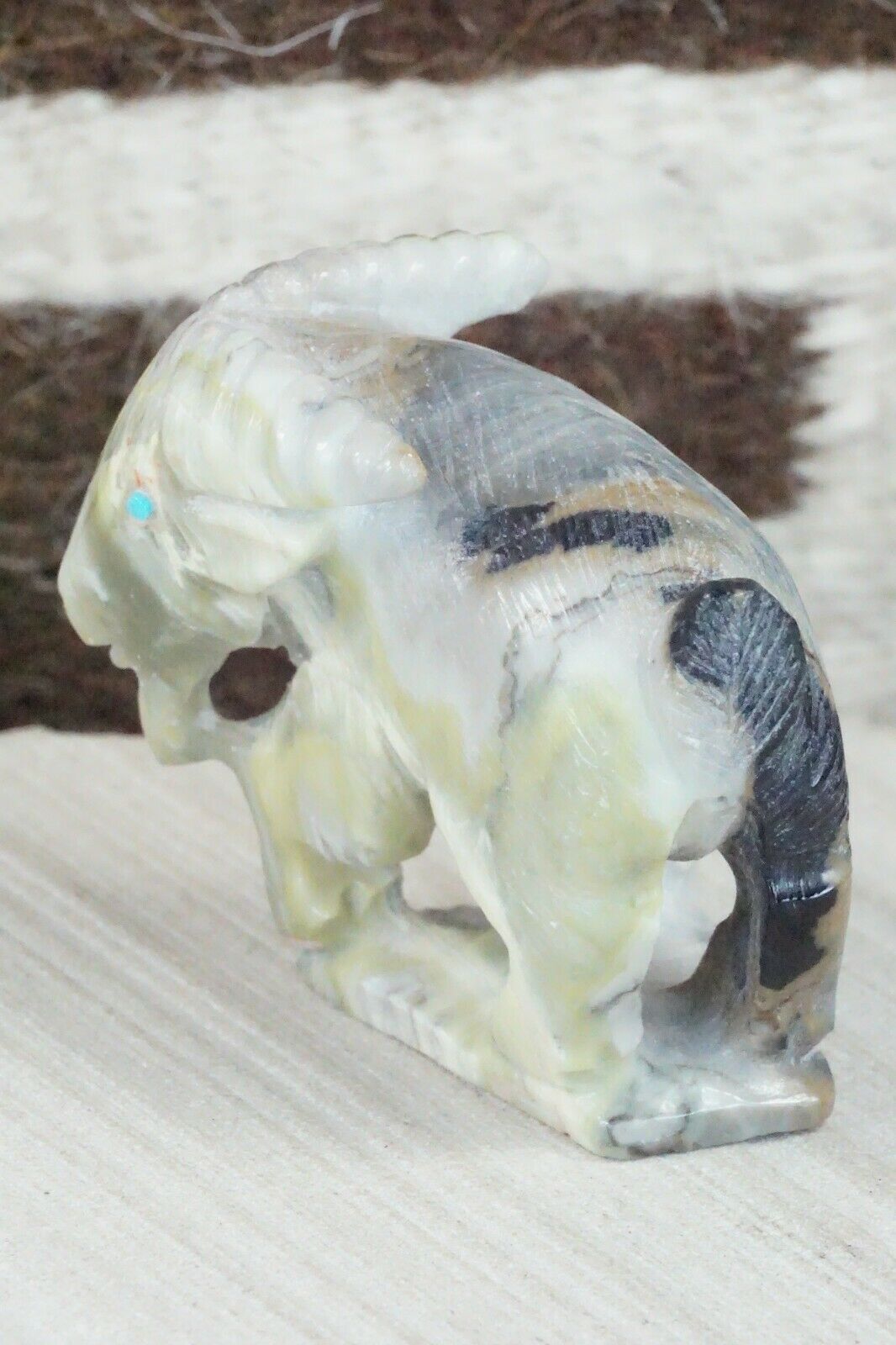 Billy Goat Zuni Fetish Carving - Derrick Kaamasee