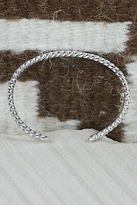Navajo Sterling Silver Bangle Cuff - Elaine Tahe
