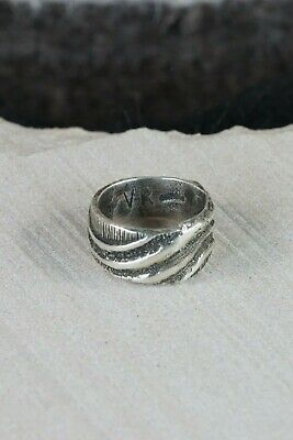 Navajo Sterling Silver Ring - Virgil Reader - Size 9 - High Lonesome Trading