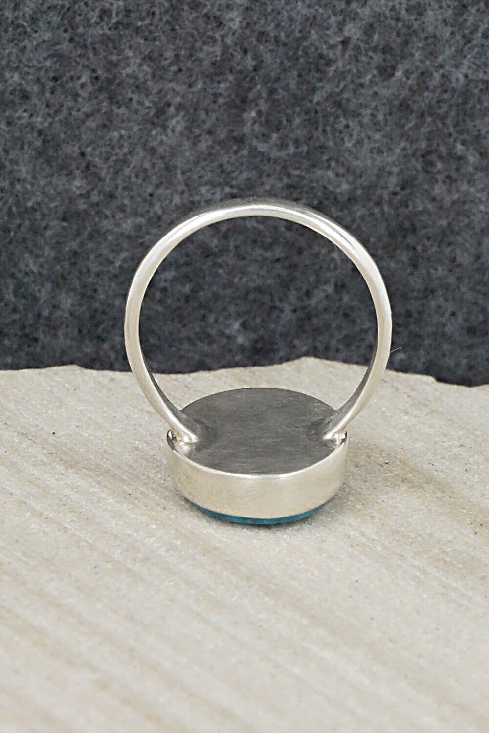 Turquoise & Sterling Silver Ring - Carlos Tsipa - Size 7.25