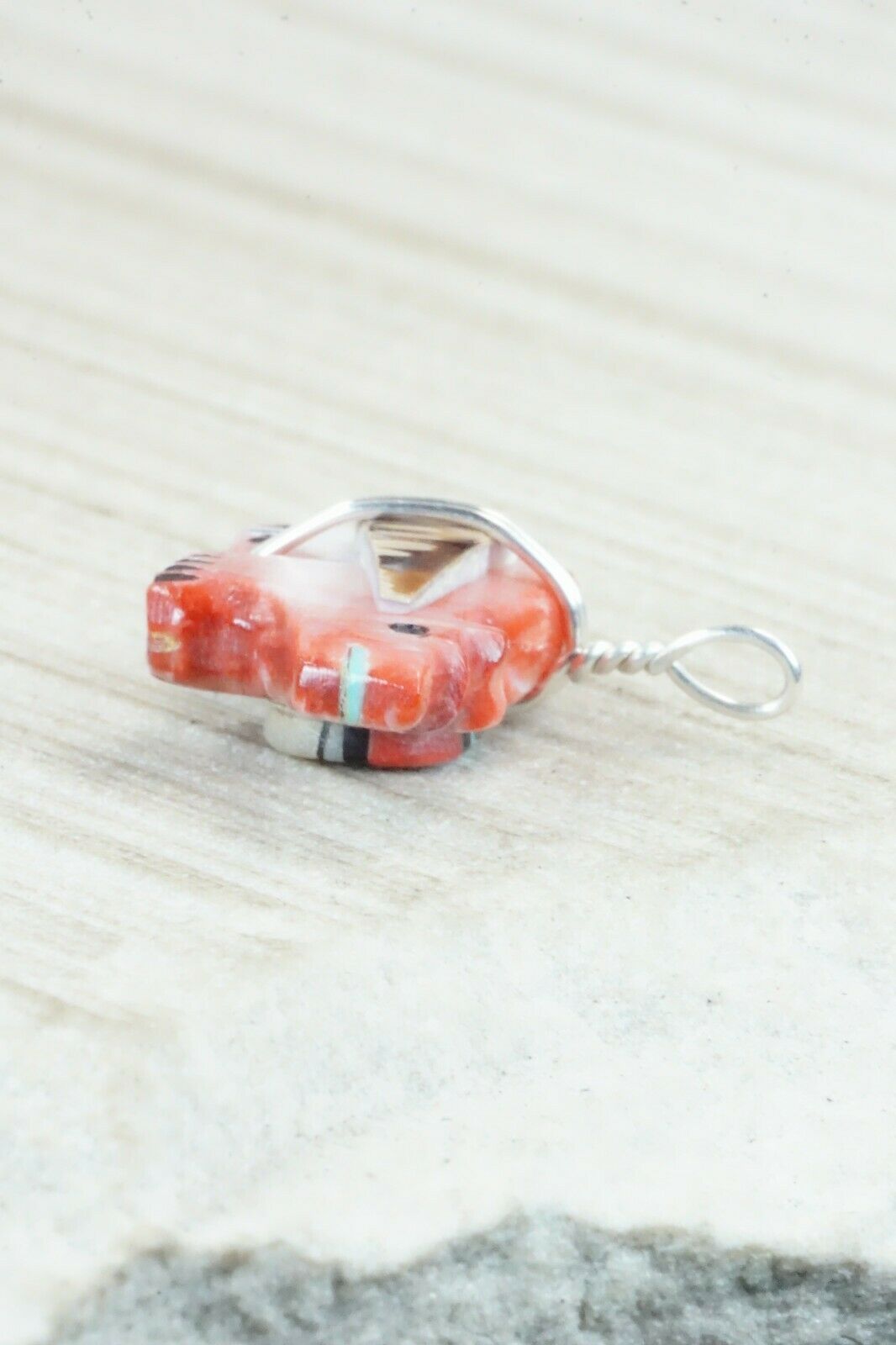 Spiny Oyster & Sterling Silver Pendant - Darrin Boone