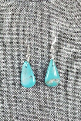 Navajo Turquoise and Sterling Silver Earrings - Native American