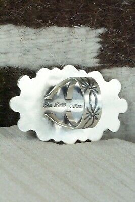 Turquoise & Sterling Silver Ring - Tom Lewis - Size 7.5
