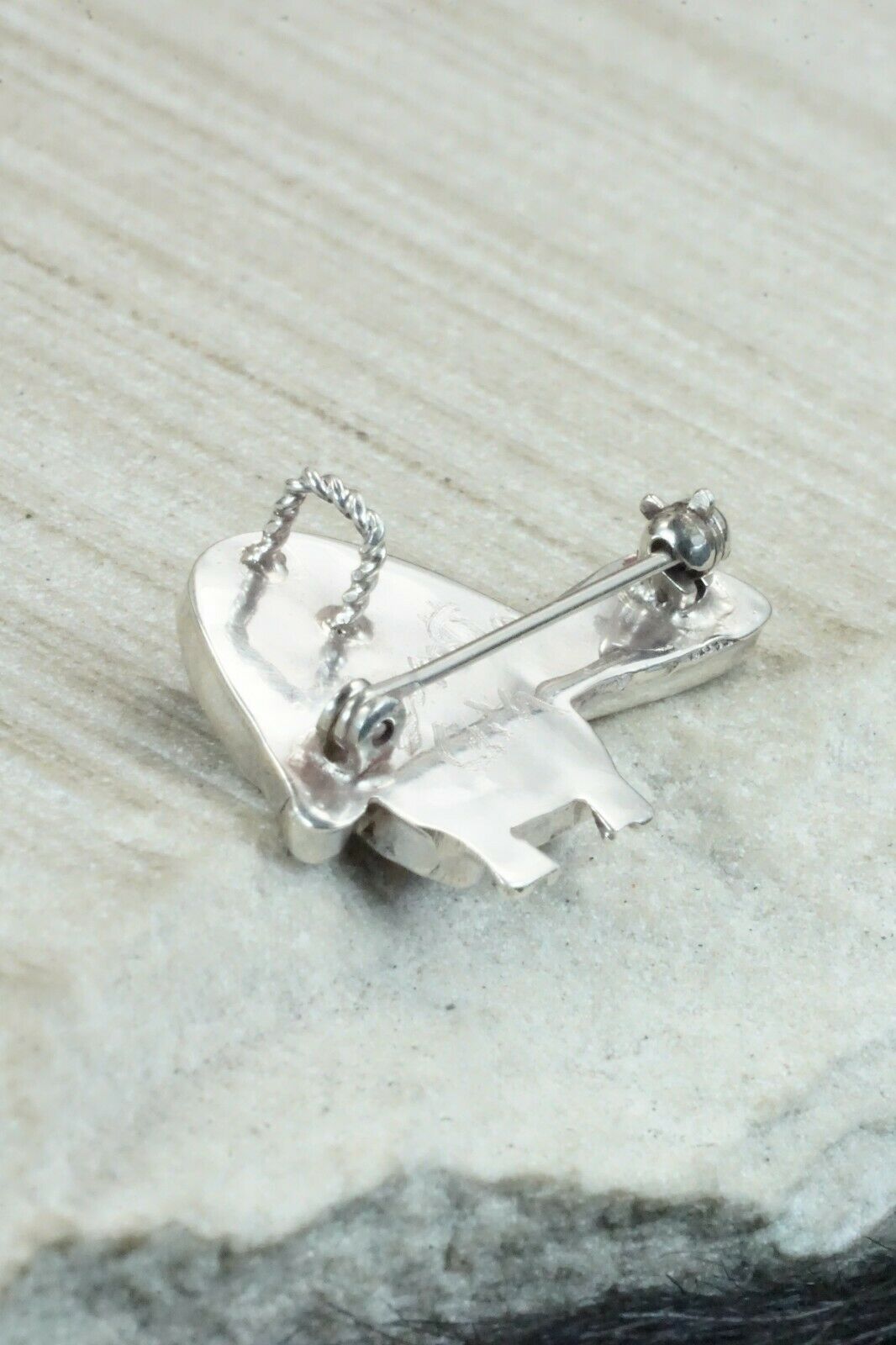 Multi Stone & Sterling Silver Pendant/ Pin - Loretta Gia