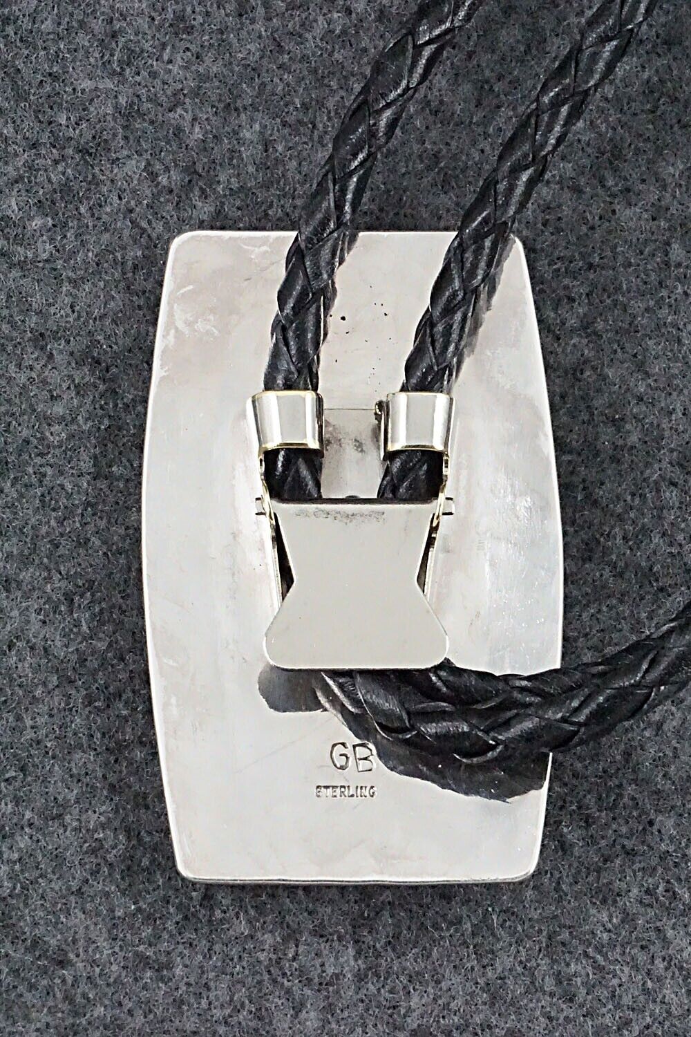Turquoise & Sterling Silver Bolo Tie - Glenn Billie