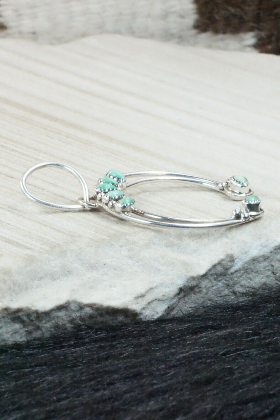 Turquoise & Sterling Silver Pendant - Priscilla Reeder