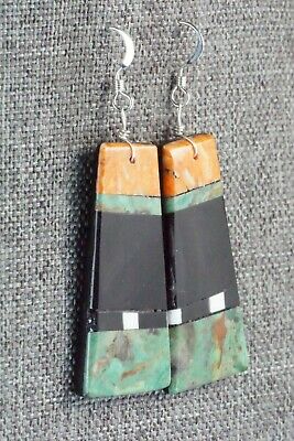 Multi Stone & Sterling Silver Earrings - Torevia Crespin